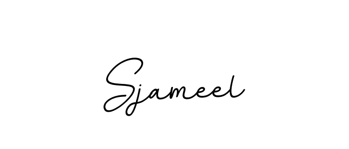 You should practise on your own different ways (BallpointsItalic-DORy9) to write your name (Sjameel) in signature. don't let someone else do it for you. Sjameel signature style 11 images and pictures png