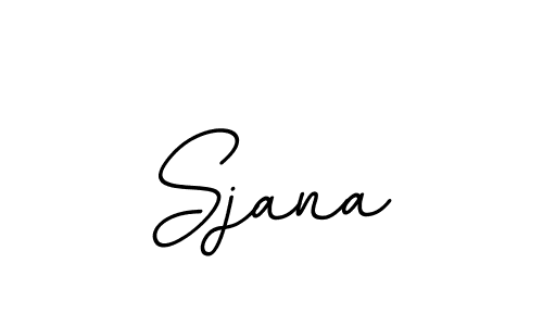 Make a beautiful signature design for name Sjana. With this signature (BallpointsItalic-DORy9) style, you can create a handwritten signature for free. Sjana signature style 11 images and pictures png