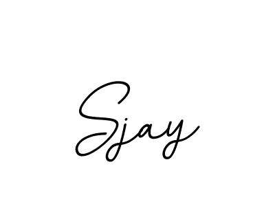 Create a beautiful signature design for name Sjay. With this signature (BallpointsItalic-DORy9) fonts, you can make a handwritten signature for free. Sjay signature style 11 images and pictures png