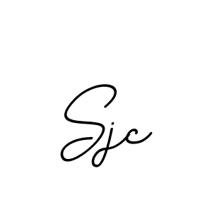 How to make Sjc signature? BallpointsItalic-DORy9 is a professional autograph style. Create handwritten signature for Sjc name. Sjc signature style 11 images and pictures png