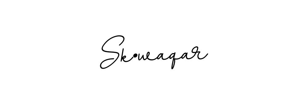 How to make Sk•waqar signature? BallpointsItalic-DORy9 is a professional autograph style. Create handwritten signature for Sk•waqar name. Sk•waqar signature style 11 images and pictures png