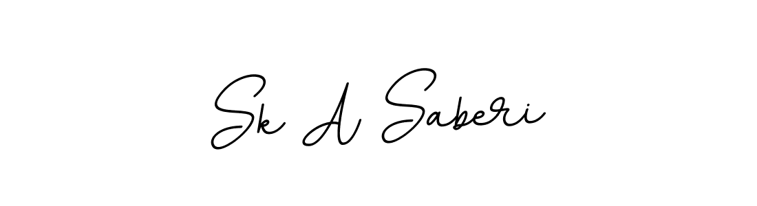 Use a signature maker to create a handwritten signature online. With this signature software, you can design (BallpointsItalic-DORy9) your own signature for name Sk A Saberi. Sk A Saberi signature style 11 images and pictures png