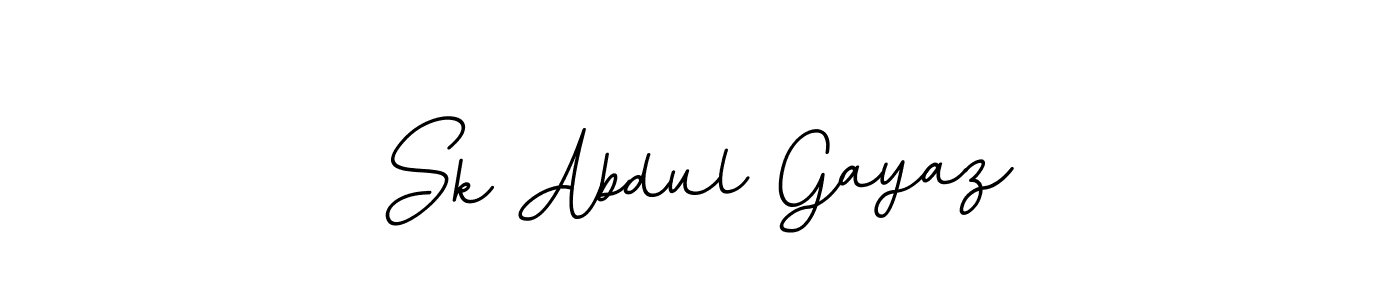 Use a signature maker to create a handwritten signature online. With this signature software, you can design (BallpointsItalic-DORy9) your own signature for name Sk Abdul Gayaz. Sk Abdul Gayaz signature style 11 images and pictures png