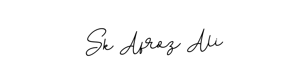 How to make Sk Afroz Ali name signature. Use BallpointsItalic-DORy9 style for creating short signs online. This is the latest handwritten sign. Sk Afroz Ali signature style 11 images and pictures png
