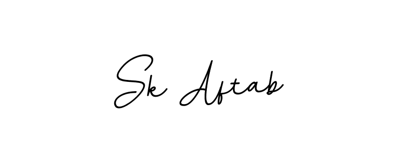 Sk Aftab stylish signature style. Best Handwritten Sign (BallpointsItalic-DORy9) for my name. Handwritten Signature Collection Ideas for my name Sk Aftab. Sk Aftab signature style 11 images and pictures png