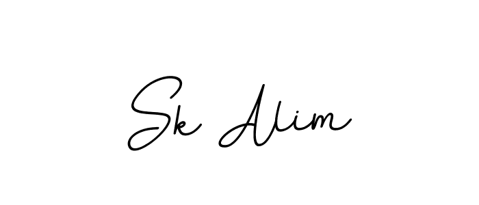 How to make Sk Alim name signature. Use BallpointsItalic-DORy9 style for creating short signs online. This is the latest handwritten sign. Sk Alim signature style 11 images and pictures png