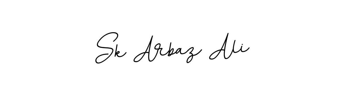 How to make Sk Arbaz Ali name signature. Use BallpointsItalic-DORy9 style for creating short signs online. This is the latest handwritten sign. Sk Arbaz Ali signature style 11 images and pictures png