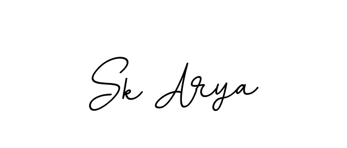 Sk Arya stylish signature style. Best Handwritten Sign (BallpointsItalic-DORy9) for my name. Handwritten Signature Collection Ideas for my name Sk Arya. Sk Arya signature style 11 images and pictures png