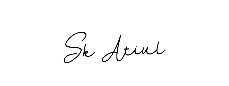 How to Draw Sk Atiul signature style? BallpointsItalic-DORy9 is a latest design signature styles for name Sk Atiul. Sk Atiul signature style 11 images and pictures png