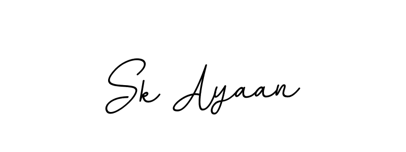 Design your own signature with our free online signature maker. With this signature software, you can create a handwritten (BallpointsItalic-DORy9) signature for name Sk Ayaan. Sk Ayaan signature style 11 images and pictures png