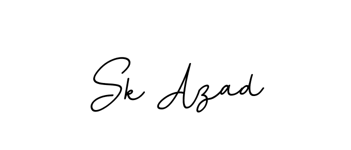 How to make Sk Azad name signature. Use BallpointsItalic-DORy9 style for creating short signs online. This is the latest handwritten sign. Sk Azad signature style 11 images and pictures png