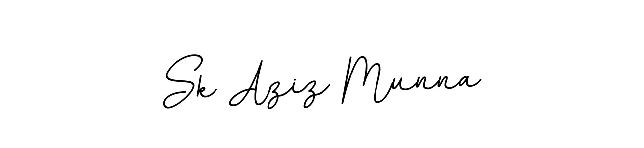 How to make Sk Aziz Munna name signature. Use BallpointsItalic-DORy9 style for creating short signs online. This is the latest handwritten sign. Sk Aziz Munna signature style 11 images and pictures png