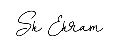 Quickly download Sk Ekram name signature in high-resolution PNG using BallpointsItalic-DORy9 style. Ready to insert into PDFs and online applications. Sk Ekram signature style 11 images and pictures png