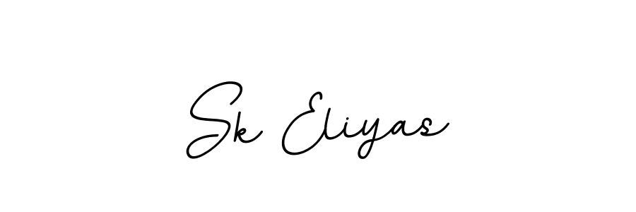 Design your own signature with our free online signature maker. With this signature software, you can create a handwritten (BallpointsItalic-DORy9) signature for name Sk Eliyas. Sk Eliyas signature style 11 images and pictures png