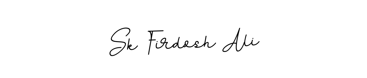 Create a beautiful signature design for name Sk Firdosh Ali. With this signature (BallpointsItalic-DORy9) fonts, you can make a handwritten signature for free. Sk Firdosh Ali signature style 11 images and pictures png