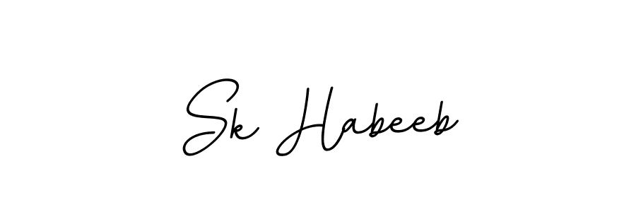 It looks lik you need a new signature style for name Sk Habeeb. Design unique handwritten (BallpointsItalic-DORy9) signature with our free signature maker in just a few clicks. Sk Habeeb signature style 11 images and pictures png