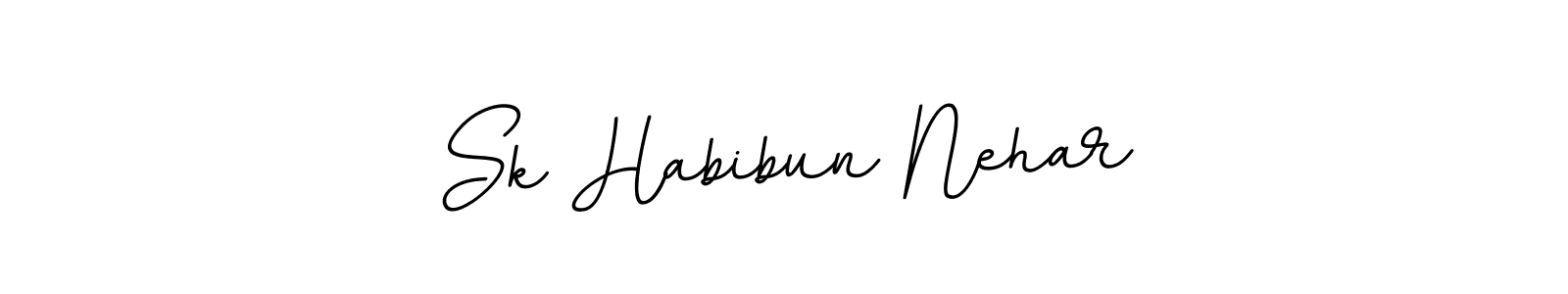 This is the best signature style for the Sk Habibun Nehar name. Also you like these signature font (BallpointsItalic-DORy9). Mix name signature. Sk Habibun Nehar signature style 11 images and pictures png