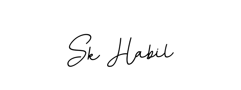 It looks lik you need a new signature style for name Sk Habil. Design unique handwritten (BallpointsItalic-DORy9) signature with our free signature maker in just a few clicks. Sk Habil signature style 11 images and pictures png