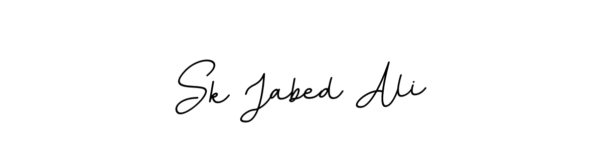 Create a beautiful signature design for name Sk Jabed Ali. With this signature (BallpointsItalic-DORy9) fonts, you can make a handwritten signature for free. Sk Jabed Ali signature style 11 images and pictures png