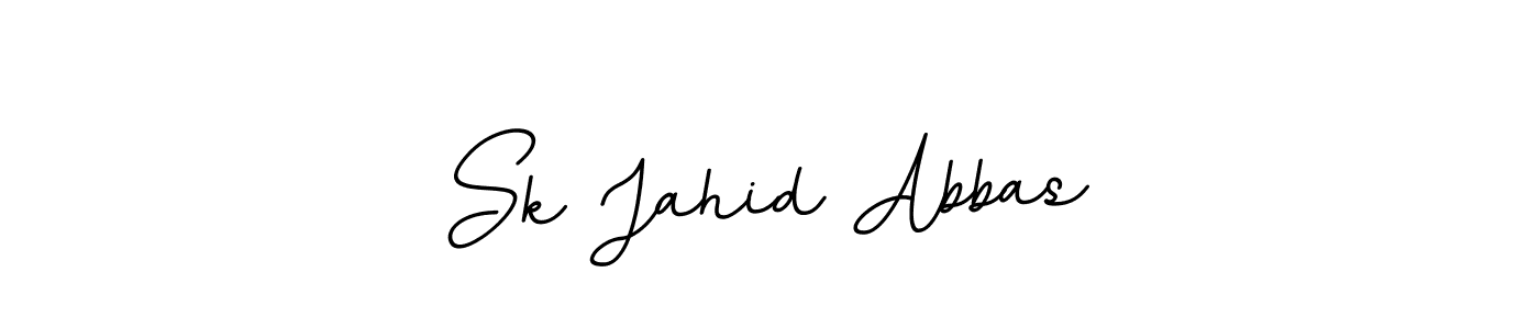 Design your own signature with our free online signature maker. With this signature software, you can create a handwritten (BallpointsItalic-DORy9) signature for name Sk Jahid Abbas. Sk Jahid Abbas signature style 11 images and pictures png