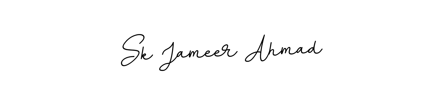 How to make Sk Jameer Ahmad name signature. Use BallpointsItalic-DORy9 style for creating short signs online. This is the latest handwritten sign. Sk Jameer Ahmad signature style 11 images and pictures png