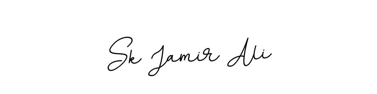 You should practise on your own different ways (BallpointsItalic-DORy9) to write your name (Sk Jamir Ali) in signature. don't let someone else do it for you. Sk Jamir Ali signature style 11 images and pictures png