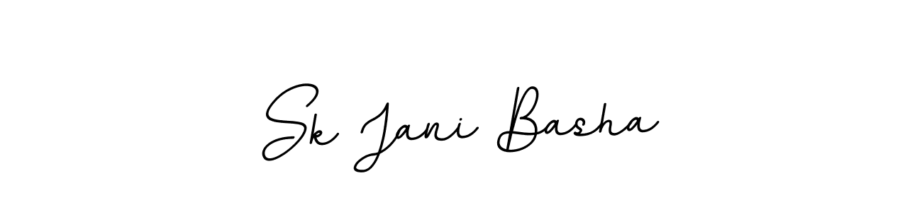 Use a signature maker to create a handwritten signature online. With this signature software, you can design (BallpointsItalic-DORy9) your own signature for name Sk Jani Basha. Sk Jani Basha signature style 11 images and pictures png