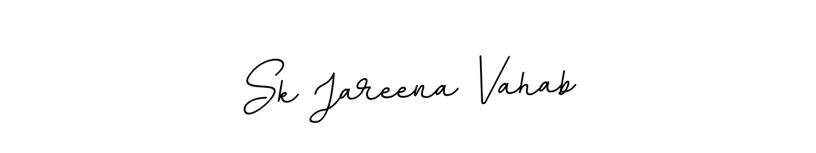 Also we have Sk Jareena Vahab name is the best signature style. Create professional handwritten signature collection using BallpointsItalic-DORy9 autograph style. Sk Jareena Vahab signature style 11 images and pictures png