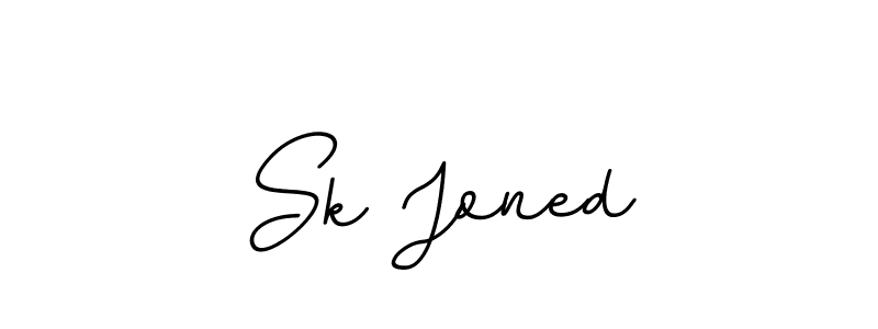 Create a beautiful signature design for name Sk Joned. With this signature (BallpointsItalic-DORy9) fonts, you can make a handwritten signature for free. Sk Joned signature style 11 images and pictures png