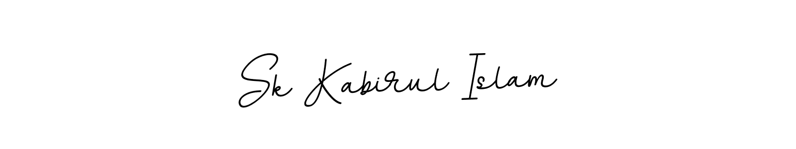 How to make Sk Kabirul Islam name signature. Use BallpointsItalic-DORy9 style for creating short signs online. This is the latest handwritten sign. Sk Kabirul Islam signature style 11 images and pictures png