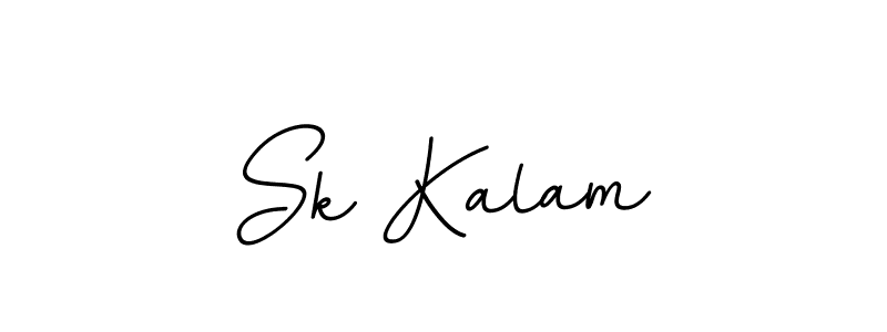 How to make Sk Kalam name signature. Use BallpointsItalic-DORy9 style for creating short signs online. This is the latest handwritten sign. Sk Kalam signature style 11 images and pictures png