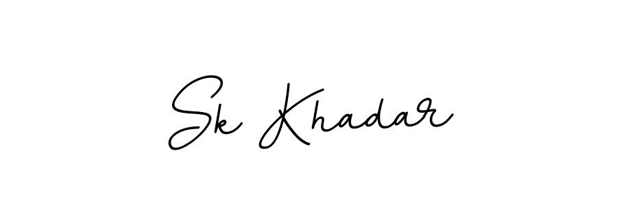 Create a beautiful signature design for name Sk Khadar. With this signature (BallpointsItalic-DORy9) fonts, you can make a handwritten signature for free. Sk Khadar signature style 11 images and pictures png