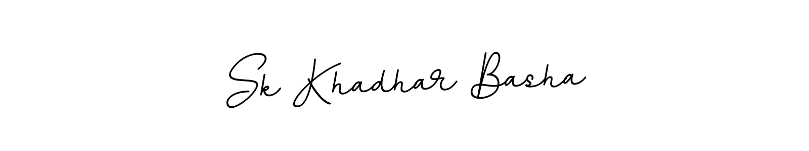 Make a beautiful signature design for name Sk Khadhar Basha. With this signature (BallpointsItalic-DORy9) style, you can create a handwritten signature for free. Sk Khadhar Basha signature style 11 images and pictures png