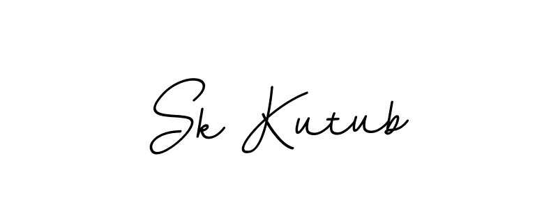 Use a signature maker to create a handwritten signature online. With this signature software, you can design (BallpointsItalic-DORy9) your own signature for name Sk Kutub. Sk Kutub signature style 11 images and pictures png