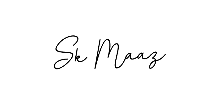 Create a beautiful signature design for name Sk Maaz. With this signature (BallpointsItalic-DORy9) fonts, you can make a handwritten signature for free. Sk Maaz signature style 11 images and pictures png