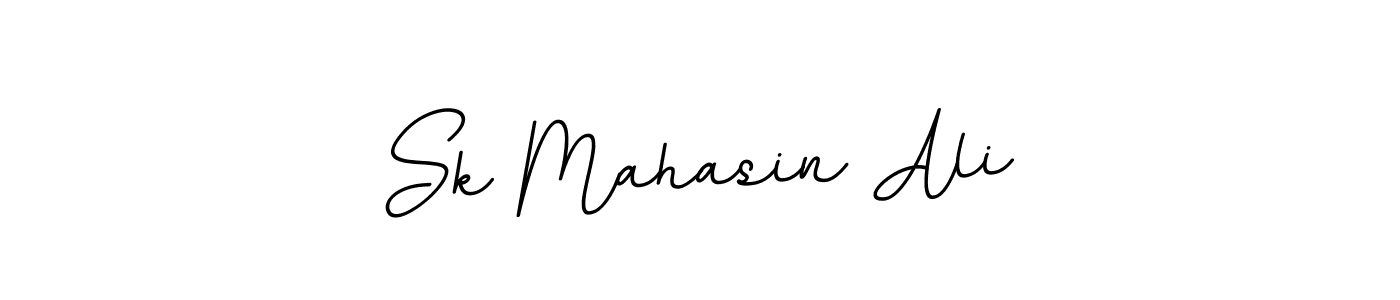 Make a beautiful signature design for name Sk Mahasin Ali. With this signature (BallpointsItalic-DORy9) style, you can create a handwritten signature for free. Sk Mahasin Ali signature style 11 images and pictures png