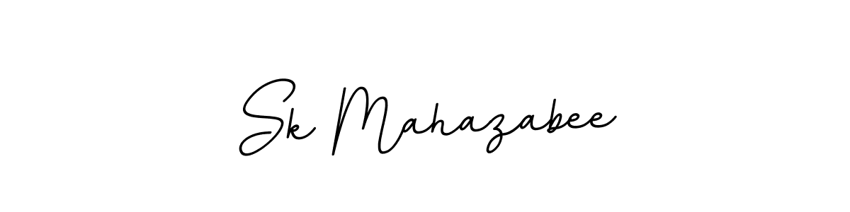 Create a beautiful signature design for name Sk Mahazabee. With this signature (BallpointsItalic-DORy9) fonts, you can make a handwritten signature for free. Sk Mahazabee signature style 11 images and pictures png
