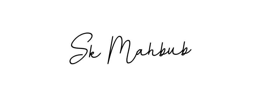Use a signature maker to create a handwritten signature online. With this signature software, you can design (BallpointsItalic-DORy9) your own signature for name Sk Mahbub. Sk Mahbub signature style 11 images and pictures png