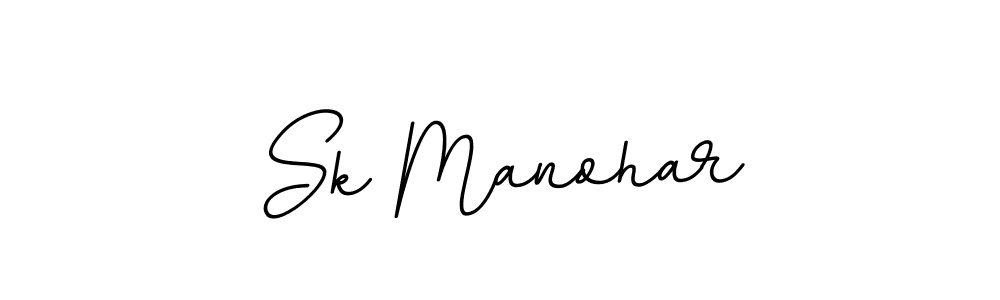 Design your own signature with our free online signature maker. With this signature software, you can create a handwritten (BallpointsItalic-DORy9) signature for name Sk Manohar. Sk Manohar signature style 11 images and pictures png
