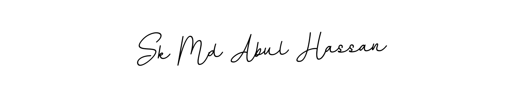 How to make Sk Md Abul Hassan name signature. Use BallpointsItalic-DORy9 style for creating short signs online. This is the latest handwritten sign. Sk Md Abul Hassan signature style 11 images and pictures png