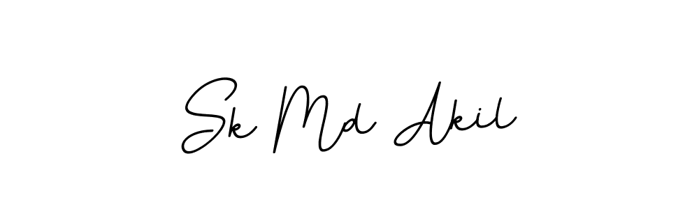 This is the best signature style for the Sk Md Akil name. Also you like these signature font (BallpointsItalic-DORy9). Mix name signature. Sk Md Akil signature style 11 images and pictures png