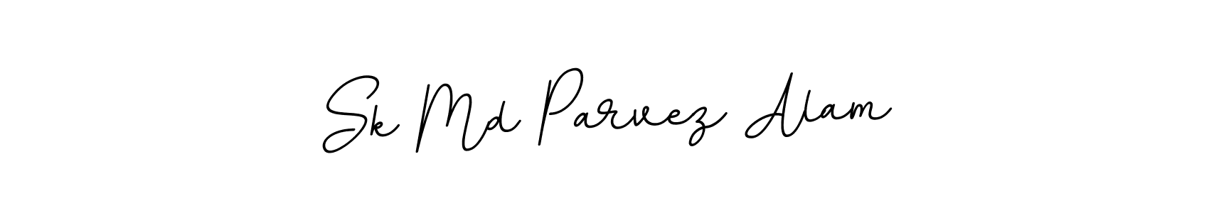 Create a beautiful signature design for name Sk Md Parvez Alam. With this signature (BallpointsItalic-DORy9) fonts, you can make a handwritten signature for free. Sk Md Parvez Alam signature style 11 images and pictures png