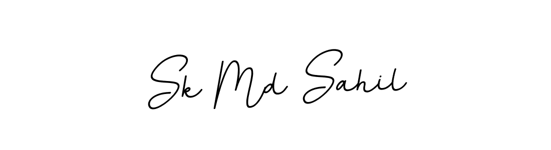 This is the best signature style for the Sk Md Sahil name. Also you like these signature font (BallpointsItalic-DORy9). Mix name signature. Sk Md Sahil signature style 11 images and pictures png