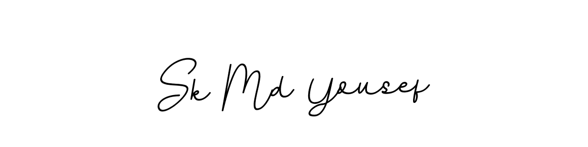 Create a beautiful signature design for name Sk Md Yousef. With this signature (BallpointsItalic-DORy9) fonts, you can make a handwritten signature for free. Sk Md Yousef signature style 11 images and pictures png