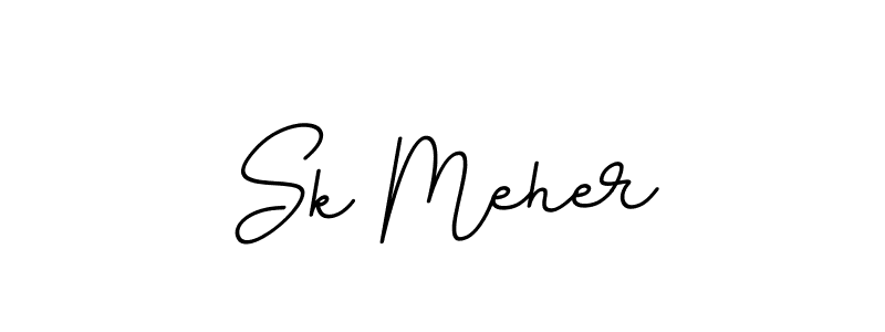 Sk Meher stylish signature style. Best Handwritten Sign (BallpointsItalic-DORy9) for my name. Handwritten Signature Collection Ideas for my name Sk Meher. Sk Meher signature style 11 images and pictures png
