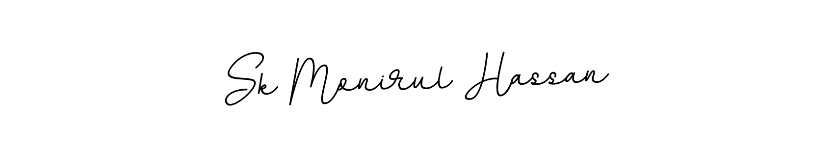 Use a signature maker to create a handwritten signature online. With this signature software, you can design (BallpointsItalic-DORy9) your own signature for name Sk Monirul Hassan. Sk Monirul Hassan signature style 11 images and pictures png