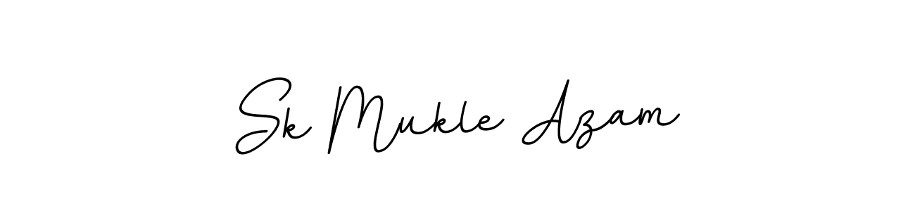 How to make Sk Mukle Azam name signature. Use BallpointsItalic-DORy9 style for creating short signs online. This is the latest handwritten sign. Sk Mukle Azam signature style 11 images and pictures png