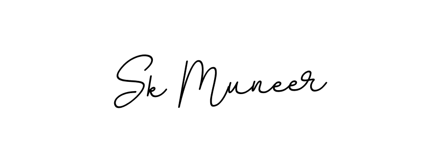 Make a beautiful signature design for name Sk Muneer. With this signature (BallpointsItalic-DORy9) style, you can create a handwritten signature for free. Sk Muneer signature style 11 images and pictures png