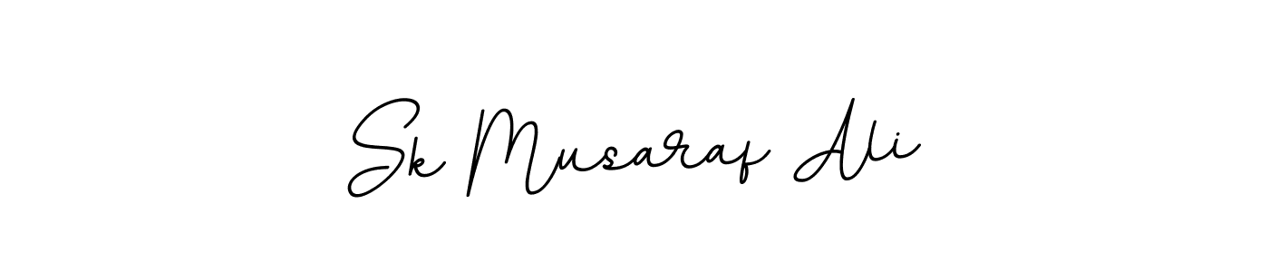 Design your own signature with our free online signature maker. With this signature software, you can create a handwritten (BallpointsItalic-DORy9) signature for name Sk Musaraf Ali. Sk Musaraf Ali signature style 11 images and pictures png