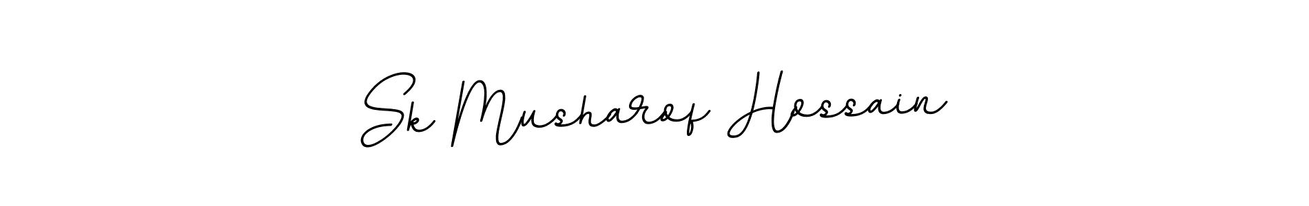 Use a signature maker to create a handwritten signature online. With this signature software, you can design (BallpointsItalic-DORy9) your own signature for name Sk Musharof Hossain. Sk Musharof Hossain signature style 11 images and pictures png